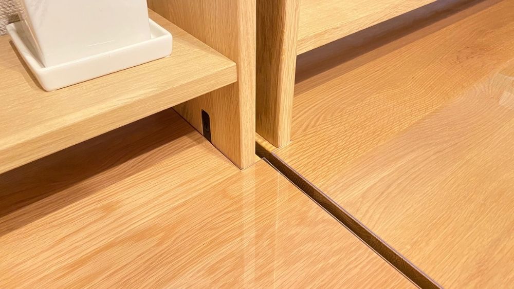 上置き棚脚のカット詳細画像